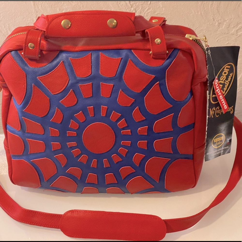 SUPREME x VANSON LEATHER–SPIDER WEB BAG - DISCONTINUED - Picture 6 of 12